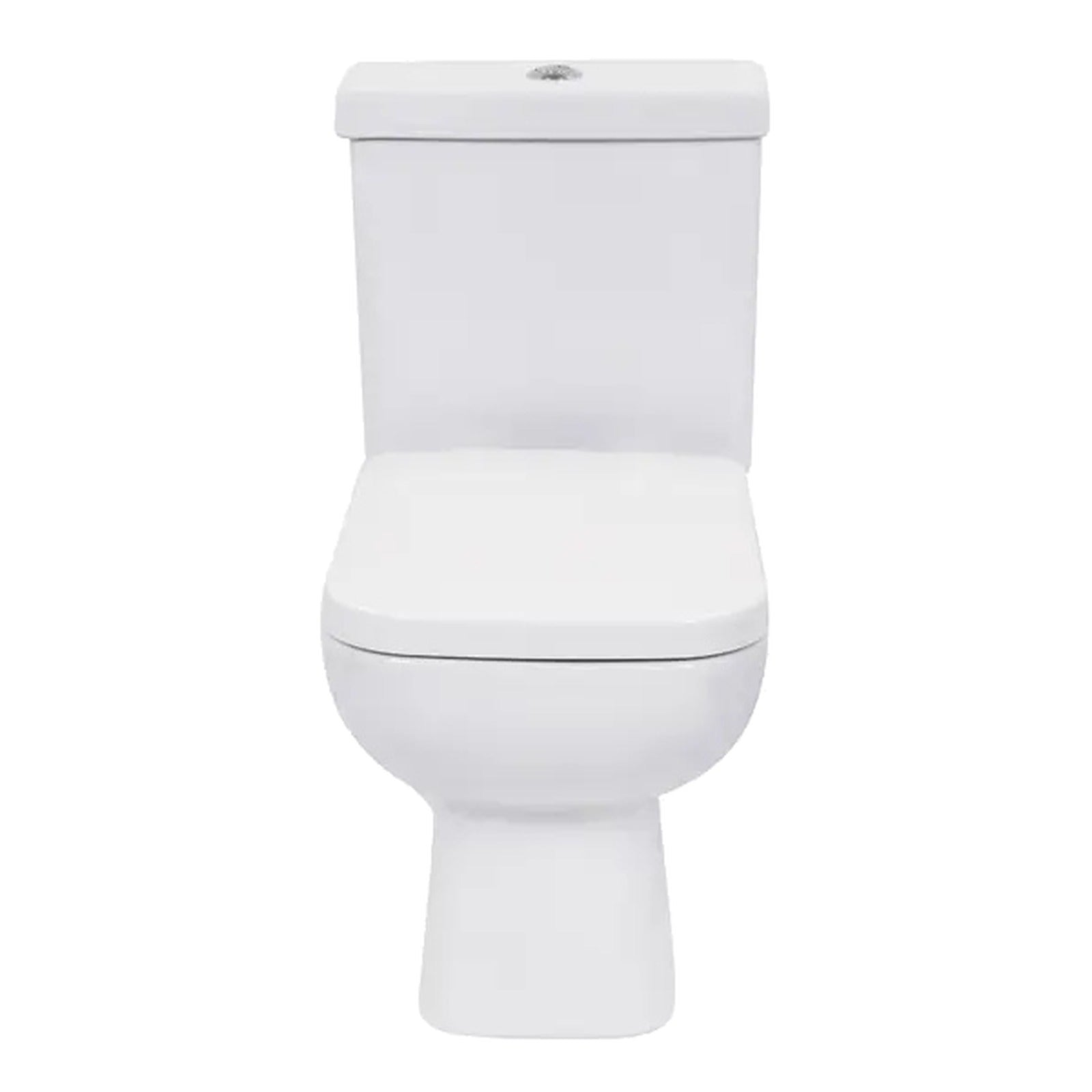 Kit Vaso Sanitário com Caixa Acoplada e Assento Branco Quadrado 3 e 6 litros